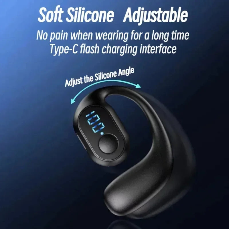 NEW KY2 PRO Wireless Earphones Air Conduction OWS Headphone HiFi Ear-Hook Music Sports Noise Cancel Headset For All Smartphones - Universal Market