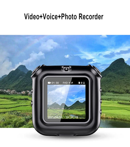 V9 Mini Clip Necklace Camera 1080P Portable Cam Dispaly Screen Audio Video Voice Photo Recorder Smart Loop Recording Camcorder