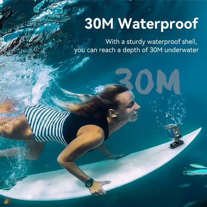 D800 Action Camera Ultra HD 4K/30FPS WiFi 2.0" 170DGPS Screen Helmet Video Recording 4X Zoom Underwater Waterproof Sports Camera