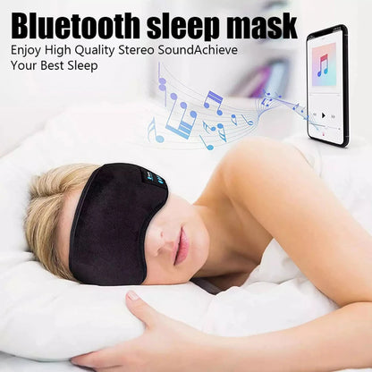 Fone Bluetooth Earphones Sports Sleeping Headband Elastic Wireless Headphones Music Eye Mask Wireless Bluetooth Headset Headband - Universal Market