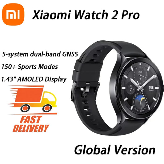Global Version Xiaomi Watch 2 Pro 2GB 32GB 1.43" AMOLED Display 150+ Sports Modes Qualcomm Snapdragon W5+ Gen 1 Magnetic Charge