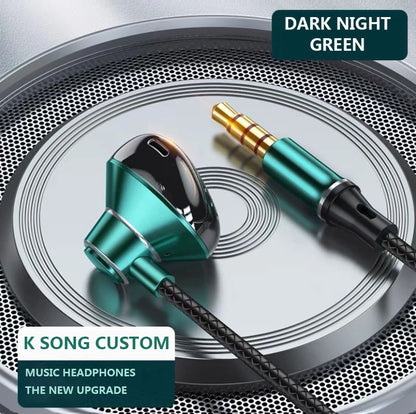 #Type C Headphones HiFi Bass Stereo Volume Control Headset With HD Mic 3.5mm Wired Earbuds For iPhone15/Samsung Galaxy Earphones - Universal Market