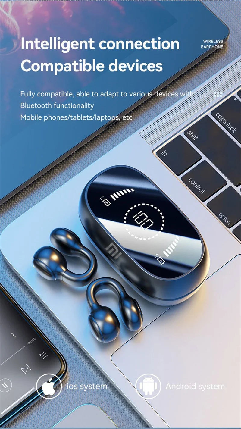 XIAOMI M47 Wireless Earbuds Bluetooth Headset Charging Noise Reduction Earphones Bone Conduction Headphones Sport With Mic free - Universal Market