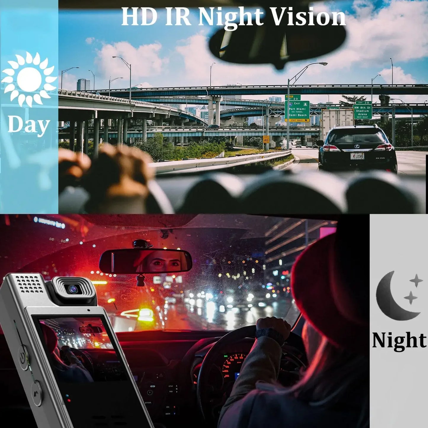 VIVO 8K HD Mini Action Camera Wifi Back Clip 180° Rotatable IR Night Vision Sports Cam Travel Bicycle Driver Video Recorder