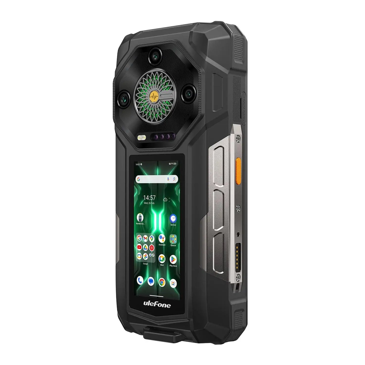 Ulefone Armor 33 Pro Rugged Smartphone 5G Dual Screen 6.95" 120Hz 16GB+512GB 25500mAh Battery 66W 64MP Night Vision NFC