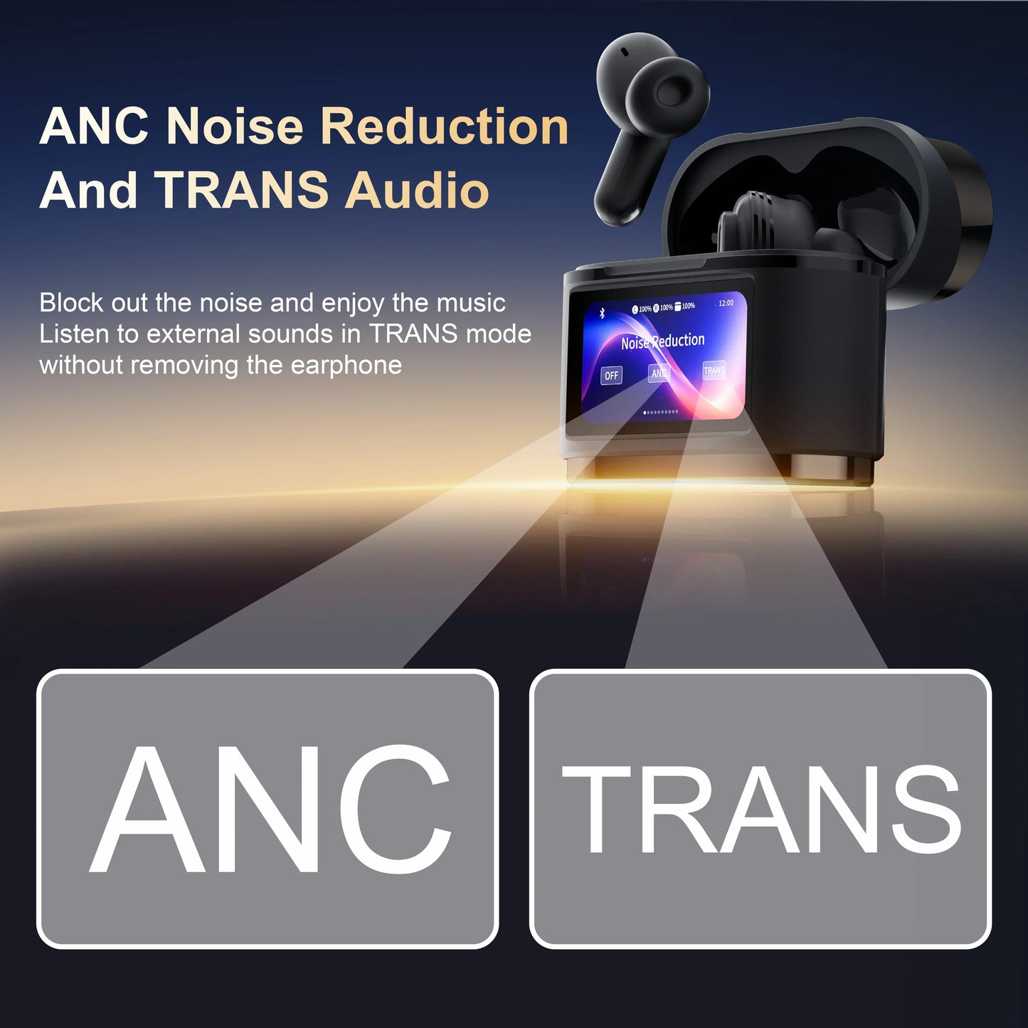 Xiaomi True Wireless Bluetooth Earphones BD2 ANC Noise Cancelling ENC Digital Display Built-in Microphone Earphones HiFi Stereo - Universal Market
