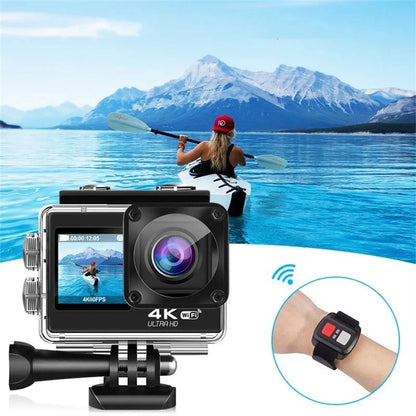 Action Camera 4K bicycle camera Electronic Stabilizer Action cam WiFi 4k Sport camera Helmet Video Recording Cameras for go pro