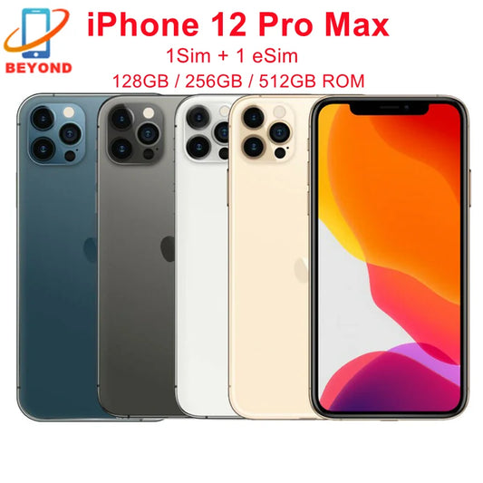 Genuine Apple iPhone 12 Pro Max 128/256/512GB ROM Original 6.7" Retina OLED RAM 6GB A14 Face ID NFC Unlocked 5G 98% New Phone - Universal Market
