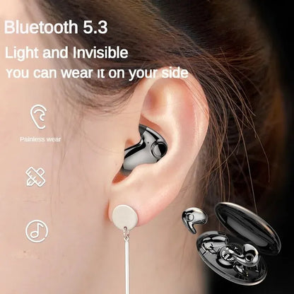Invisible Sleep Wireless Earphone TWS Bluetooth 5.3 Headphones Hidden Earbuds IPX5 Waterproof Noise Reduction Sports Headset - Universal Market