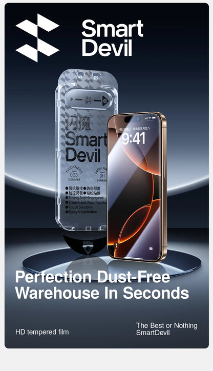 SmartDevil 2PCS Screen Protector for iPhone 16 Pro max HD Privacy Tempered Glass for iPhone 16Plus Clear No black edge For 16