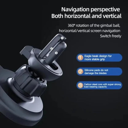 30W Fast Car Magnetic Wireless Charger Dock Macsafe For iPhone 12-16 Pro Max Mini Air Vent Mount Clip Car Phone Holder Stand