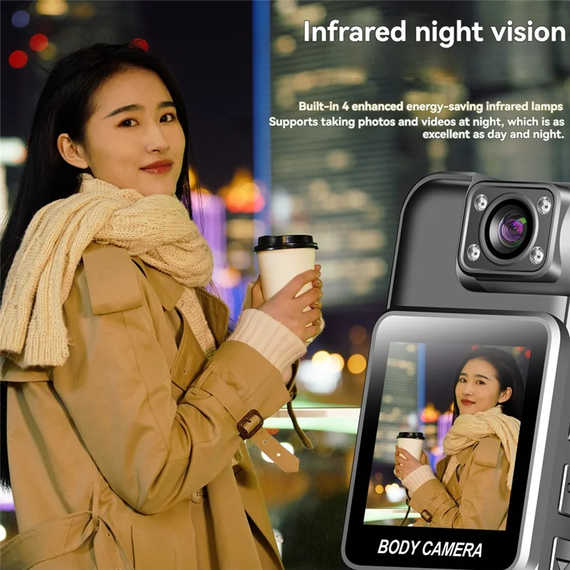 Wifi Mini Camera 4K HD Digital Video Recorder 180° Rotatable Lens Portable Action Camera Recorder 128G