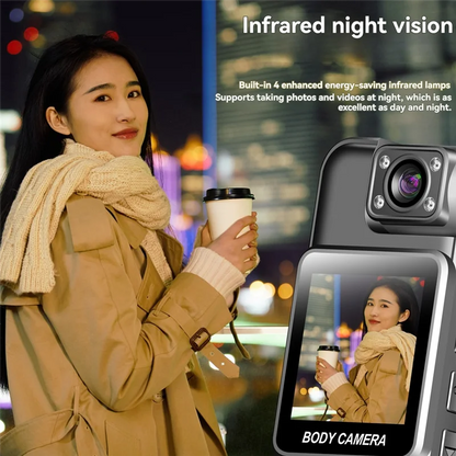 Wifi Mini Camera 4K HD Digital Video Recorder 180° Rotatable Lens Portable Action Camera Recorder 128G