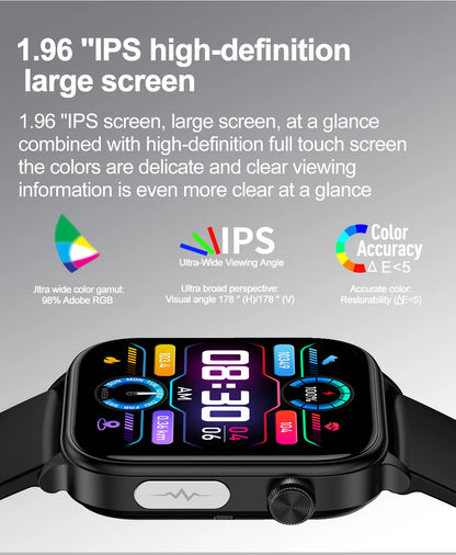 AI Diagnostic Detector Smart Watch Women Blood Lipid and Uric Acid Body Composition Test Women Menstrual Health Tracker 2025 New