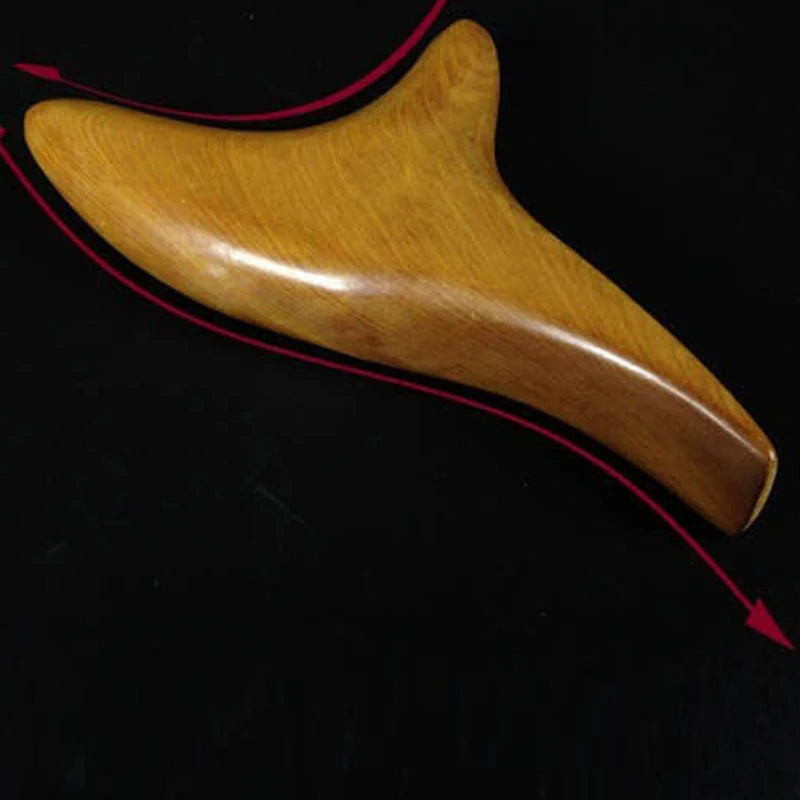 Triangle Wooden Massager Body Neck Relax Blood Circulation  Trigeminal Fragrant Wood Reflexology Tool SPA Therapy