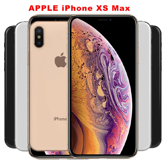 Original Apple iPhone XS Max Mobile Phone Face ID XSMAX 64GB/256GB ROM 6.5" 3D Touch 12MP NFC A12 Hexa Core IOS xs max - Universal Market