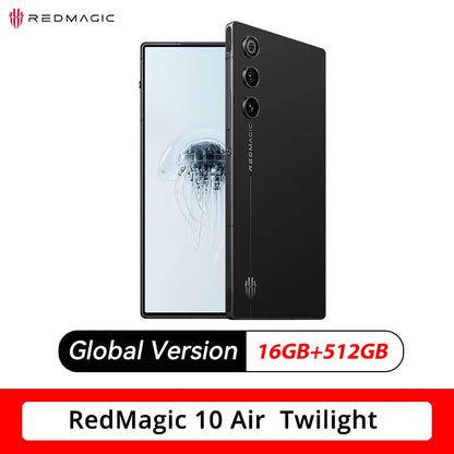 Global Version RedMagic 10 Air Gaming Phone Lightweight design 6.8" Snapdragon 8 Gen3 6000mAh 80W Charge 50MP NFC