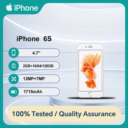 Unlocked Original Apple iPhone 6S  16/64/128 GB ROM 2GB RAM IOS A9 Bionic Dual-core 4.7'' Single 12MP 4G Used Cell Phone