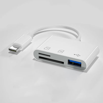 5 In 1 SD Card Reader USB HUB For iPhone iPad MacBook USB 3.0 Type C to SD TF Card Memory Reader Flash Drive OTG Adapter