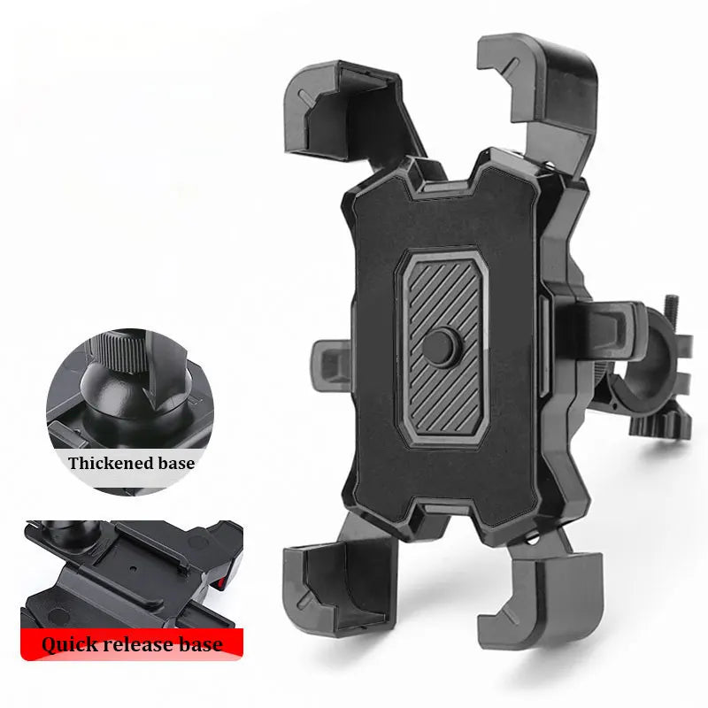 bicycle mobile phone holder electric bike motorcycle solid shockproof integrated navigation support outdoor cycling mobile phon - Universal Market
