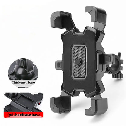 bicycle mobile phone holder electric bike motorcycle solid shockproof integrated navigation support outdoor cycling mobile phon - Universal Market