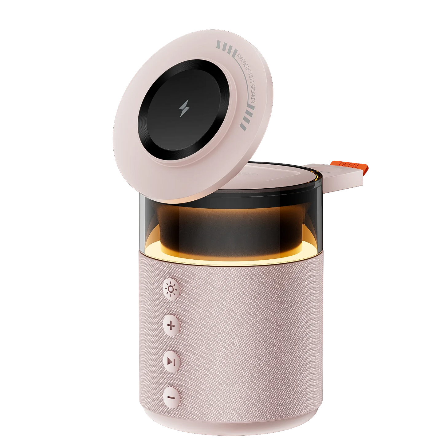3 in 1 Magnetic Wireless Charger Speaker Night Light For iPhone 17 16 15 14 13 12 Pro Max Apple Watch AirPods Pro Fast Charging