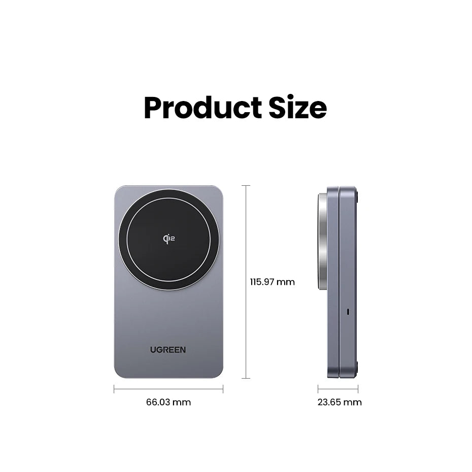UGREEN 3-in-1 MFi 15W MAX Magnetic Wireless Charger Qi2 Charging Stand For iPhone 16 17 Pro Max For MagSafe Fast Charger