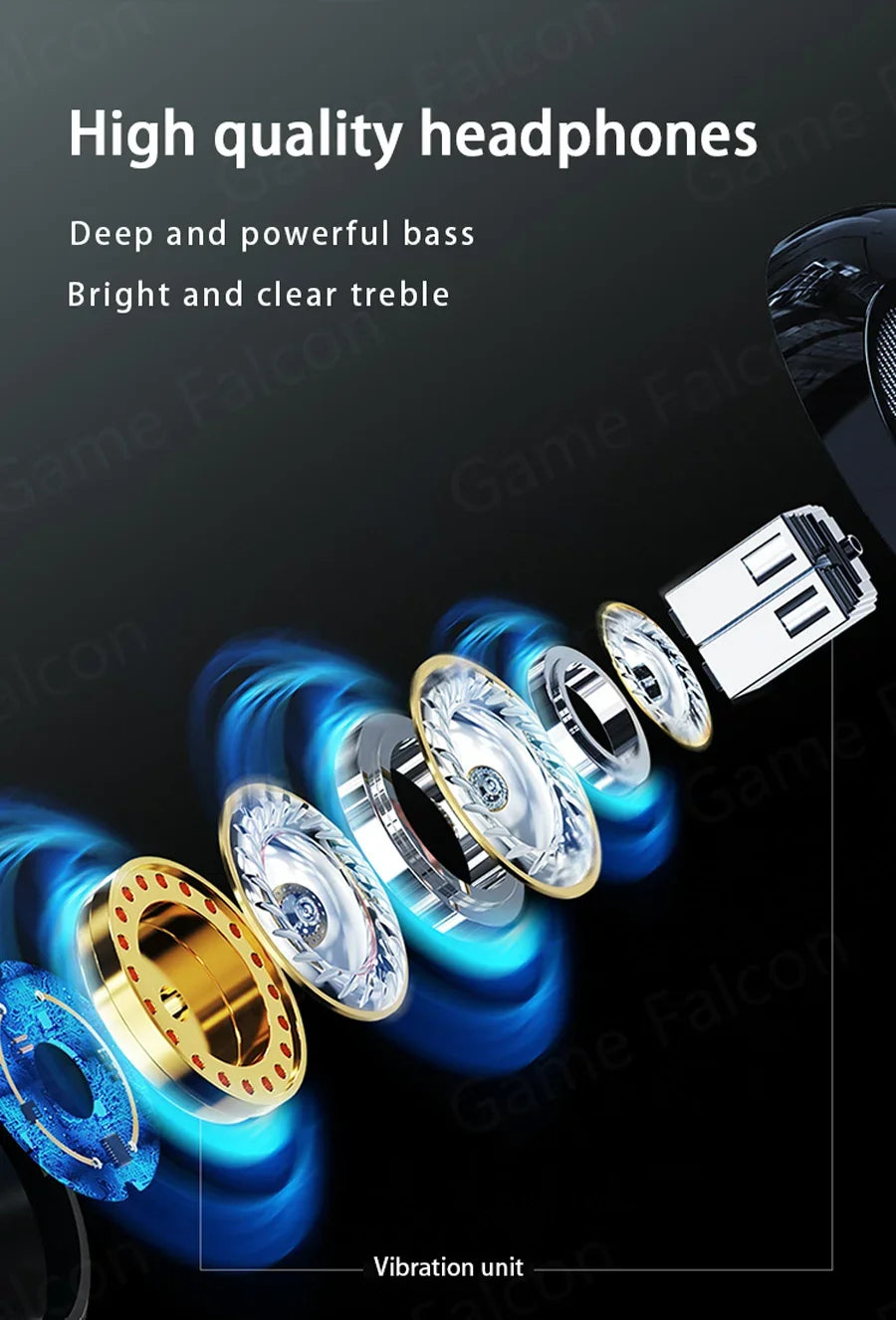 USB Type C Headphone HiFi Bass Stereo Volume Control Mic 3.5mm Wired Earbuds For Galaxy S24 S23 S22 S21 Ultra iPhone 15 Pro Max - Universal Market
