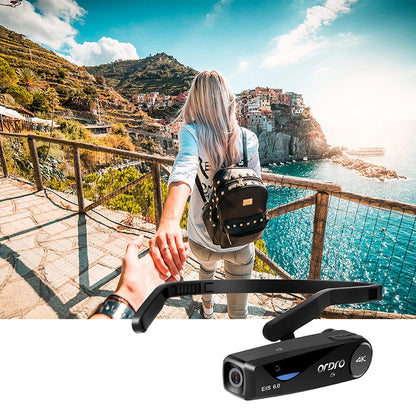 4K Video Camera for Blogger, Ordro EP6 PLUS Mini WiFi YouTube Vlogging Digital Camcorder Head Wearable POV FPV Recorder