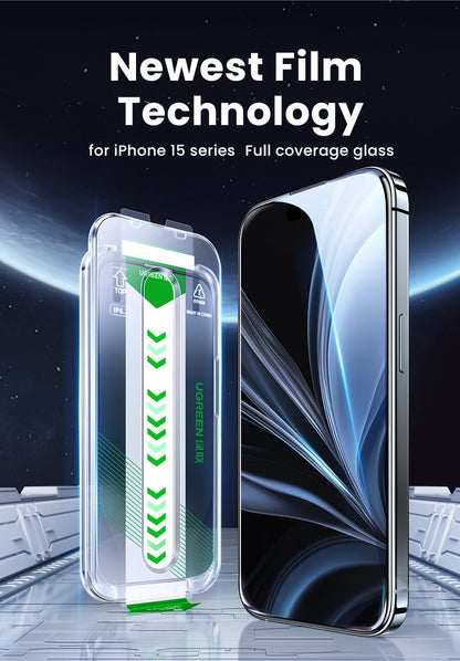 UGREEN Dust-free Screen Protector For iPhone 16 Pro Max Tempered Glass For iPhone 16 Pro Screen Protectors 15Pro Plus Film