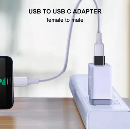 Mini Type C to USB Adapter 3.0 USB-C Male OTG A Female Data Connector For MacBook Pro iPad Mini 6/Pro MacBook Air Type C Device - Universal Market