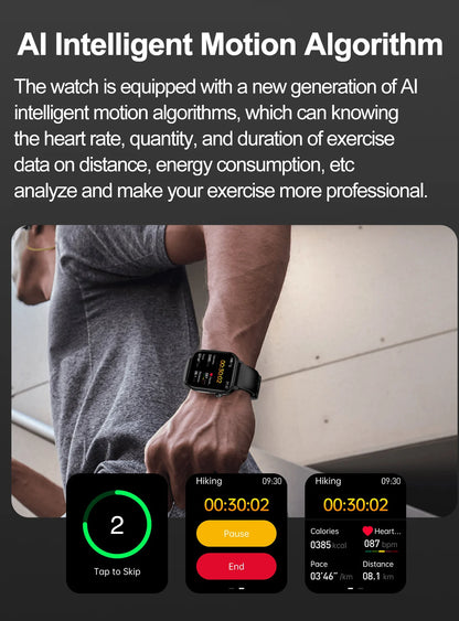 AI Diagnostic Detector Smart Watch Women Blood Lipid and Uric Acid Body Composition Test Women Menstrual Health Tracker 2025 New