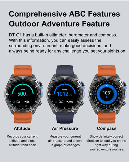 2025 NEW GPS Smart Watch with Offline Map 30m Waterproof 860mAh Big Battery Military Smartwatch Men 4GB Storage Video Player