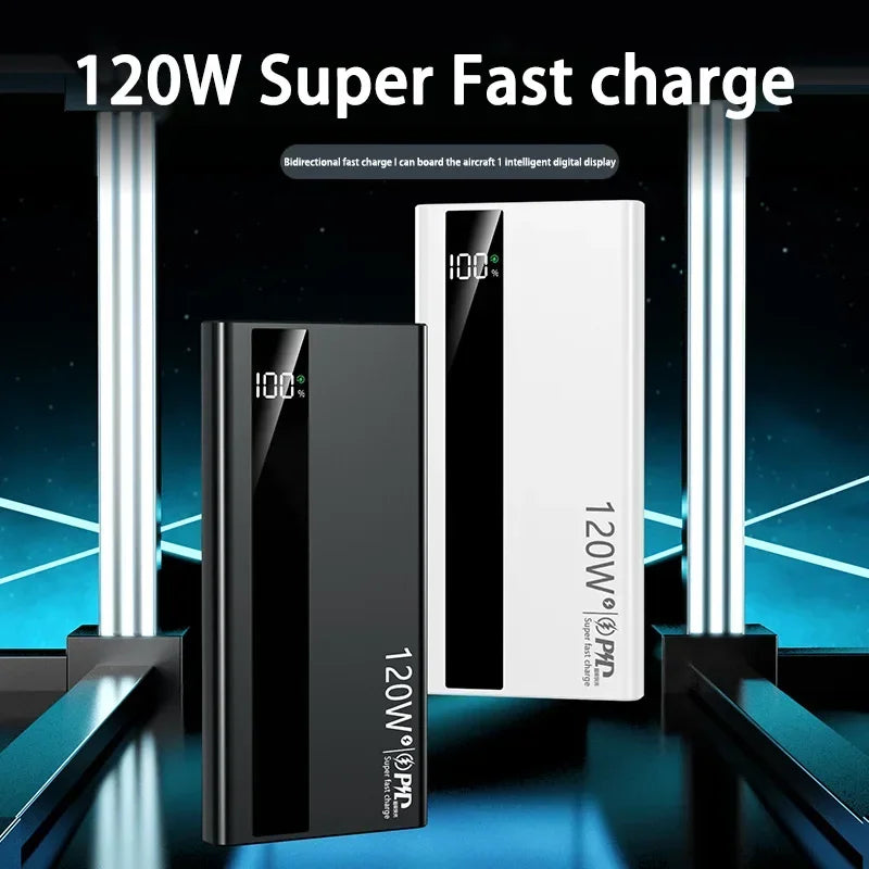 Xiaomi 200000mAh Power Bank 120W Super Fast Charge External Battery High Capacity Digital Display Charger For Iphone 16 Samsung