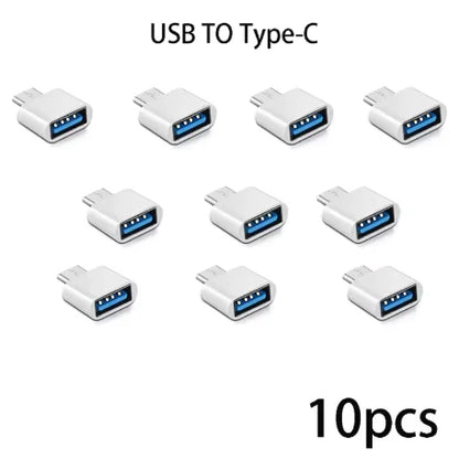 Mini Type C to USB Adapter 3.0 USB-C Male OTG A Female Data Connector For MacBook Pro iPad Mini 6/Pro MacBook Air Type C Device - Universal Market