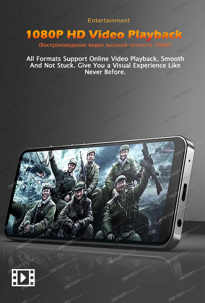 MP3 Mp4 Player Bluetooth 5.0 Wifi MP5 Android with Multiple Language/Google Service/youtube/Spotify/Free APP/Speaker/Browser/FM
