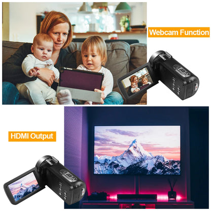 Full HD Video Camera Vlogging Camcorder For Youtube Live Stream WIFI Webcam Night Vision 4K 16X Zoom Photography Digital Cameras