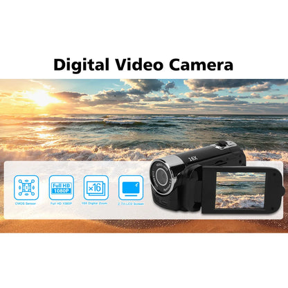 32GB 1080P 16MP 16X Zoom Digital Camera With Fill Light 2.0'' Rotatable Screen Camcorder HD Video Recorder Camera Birthday Gift