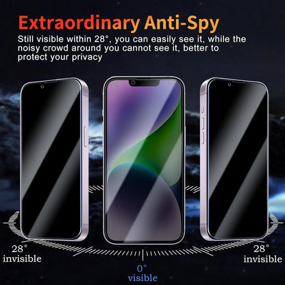 3Pcs 9H Anti Spy Tempered Glass For iPhone 17 Pro Max 17 Air Privacy Screen Protector Film