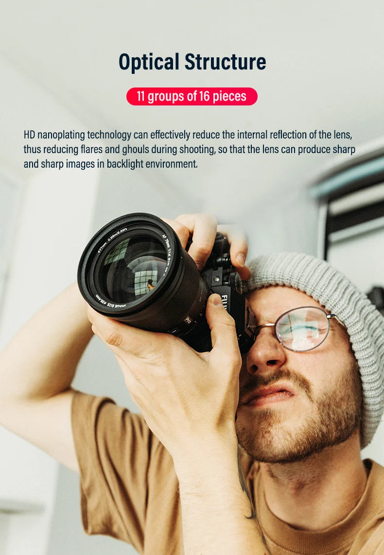 Viltrox 75mm F1.2 pro AF Auto Focus Large Aperture Lens for Fujifilm XF mount Camera for Fuji X X-T4 T100 X-H2S XT30 X-Pro3 - Universal Market