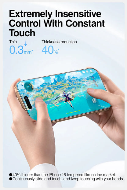 SmartDevil Screen Protector for iPhone 16 Pro Max 16 HD Clear Soft Film for iPhone 16 Pro with Quick Install Tool