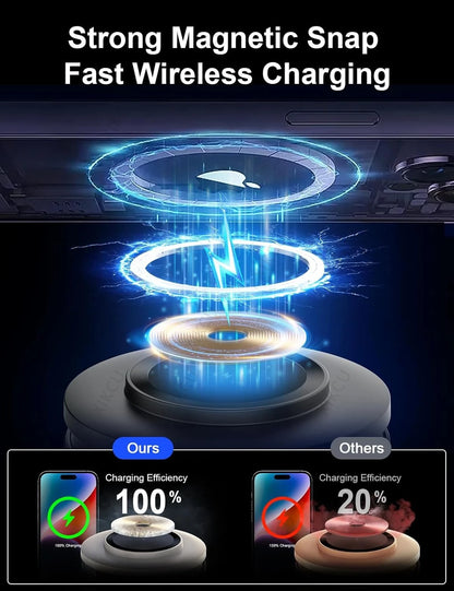 3 in 1 Magnetic Wireless Charger Speaker Night Light For iPhone 17 16 15 14 13 12 Pro Max Apple Watch AirPods Pro Fast Charging