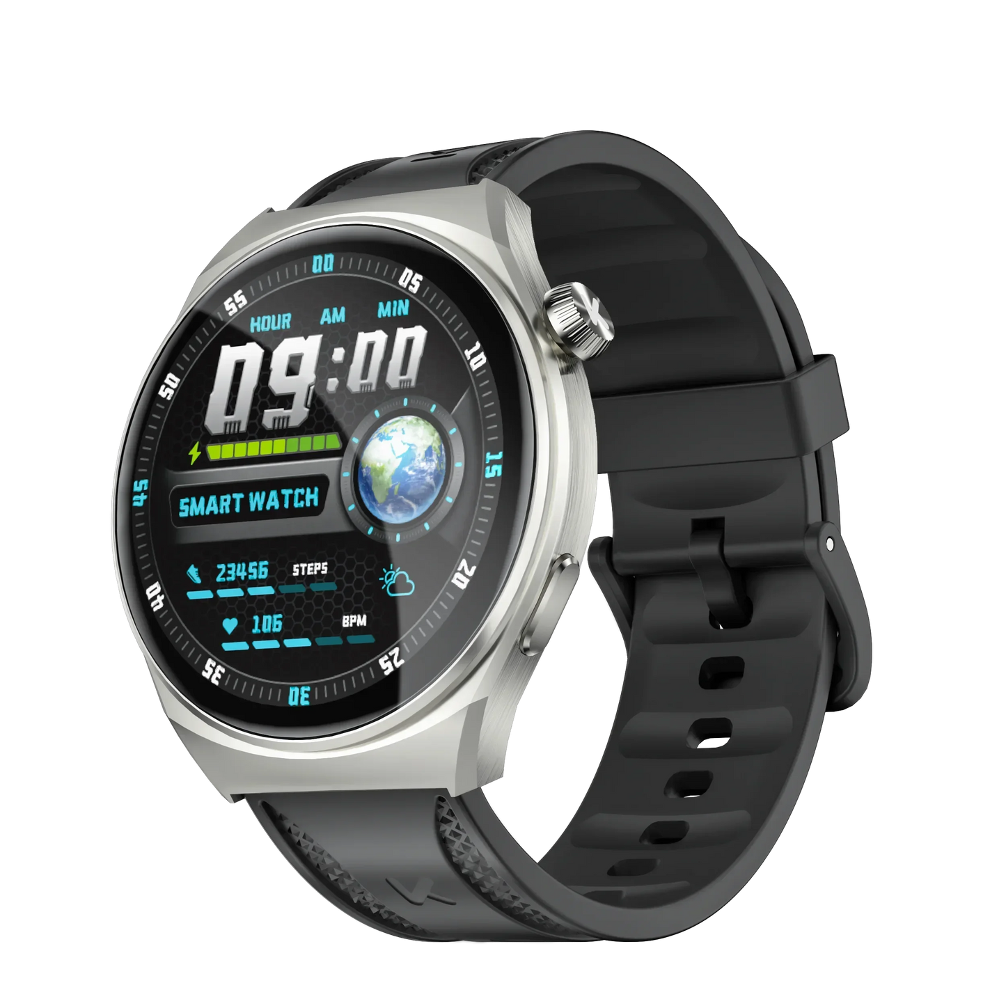 KUMI GW6 Smart Watch with ChatGPT AI Assistant, 1.43" AMOLED Display, Bluetooth Call, 100+ Faces, Fitness Tracker,  Waterproof