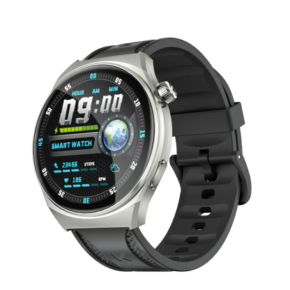 KUMI GW6 Smart Watch with ChatGPT AI Assistant, 1.43" AMOLED Display, Bluetooth Call, 100+ Faces, Fitness Tracker,  Waterproof