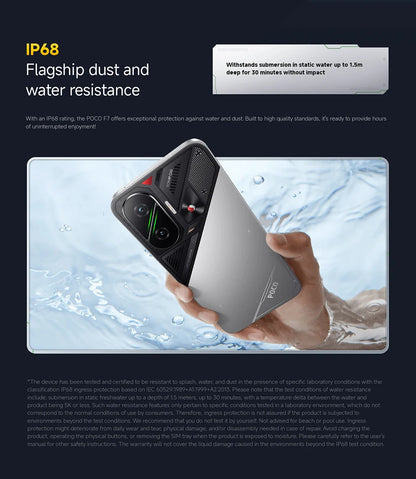 POCO F7 Global Version Smartphone Snapdragon® 8s Gen 4 90W 6500mAh Battery 6.83" 1.5K AMOLED Display 50MP Camera 5G NFC