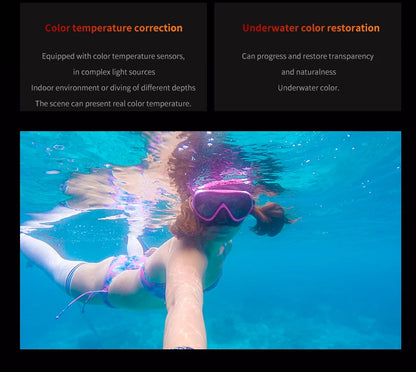 VIRAN V10 5K Action Camera Electronic Image Stabilization 2" Touch LCD 4K Waterproof Action Camera Dashcam Motion Detection