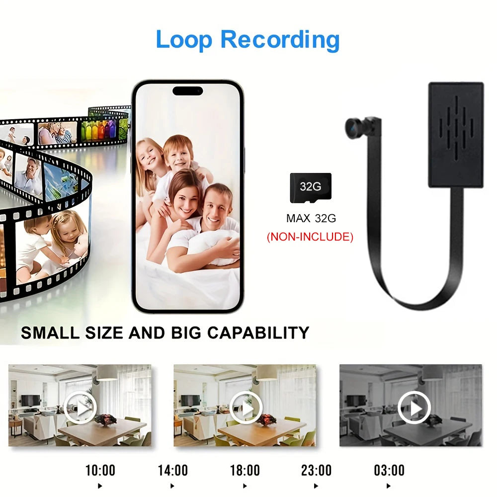 Mini Camera 1080P HD WiFi Camcorder DIY Portable Wireless Module Video Recorder Motion Detection P2P Camera Support Remote View - Universal Market