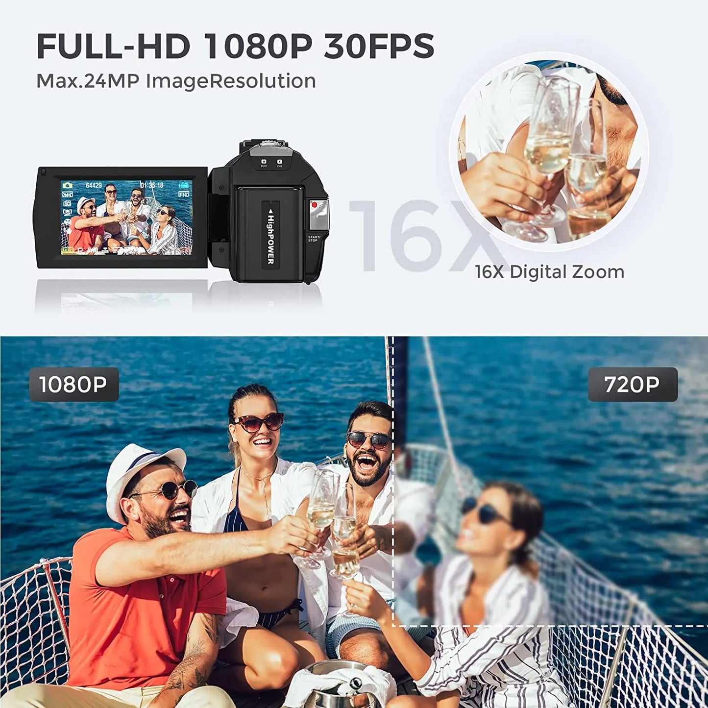 Digital Camera Photographic Cameras With 3.0 Inch Rotating Screen Professional Photo Camera Hd Video Kids Cameras  For Home - Universal Market