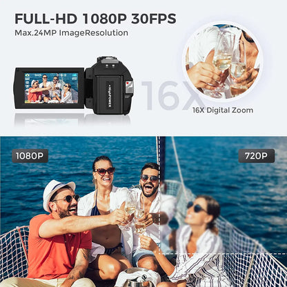 Digital Camera Photographic Cameras With 3.0 Inch Rotating Screen Professional Photo Camera Hd Video Kids Cameras  For Home - Universal Market
