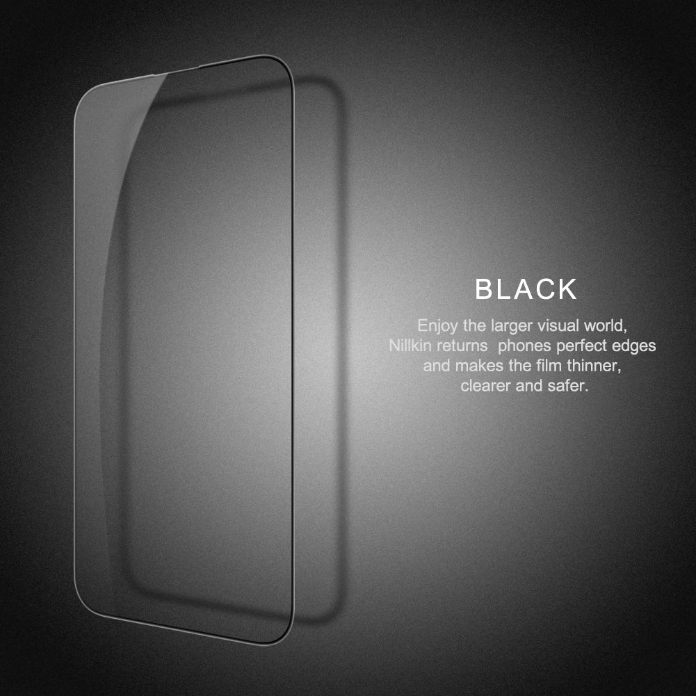 Nillkin For iPhone 15 Pro Max 15 Pro 14 13 12 11 Series Tempered Glass, 2.5D Full Cover Screen Protectors for iPhone 14 Pro 13